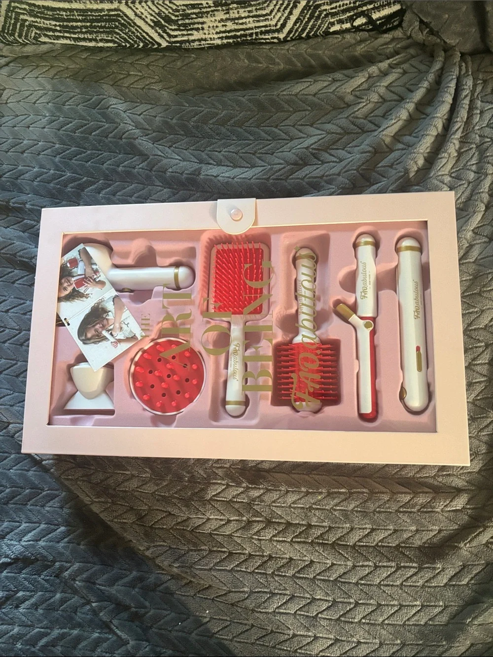 FAO Schwarz Kids Hair Styling Set in Pink and White